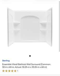 Shower Wall Set 36” Sterling