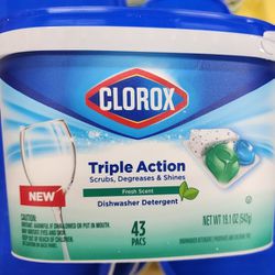 Clorox Dishwash Tablets Detergent 