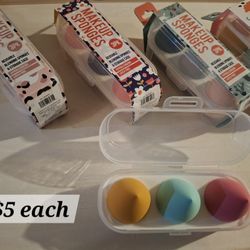 Make Up Sponges With Case $5 Each