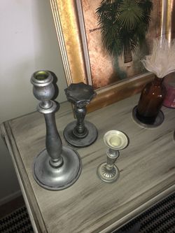 Silver candle holders 3