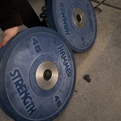 Hammer Strength 45lbs Plates
