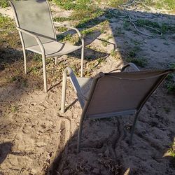 Two Metal Chairs