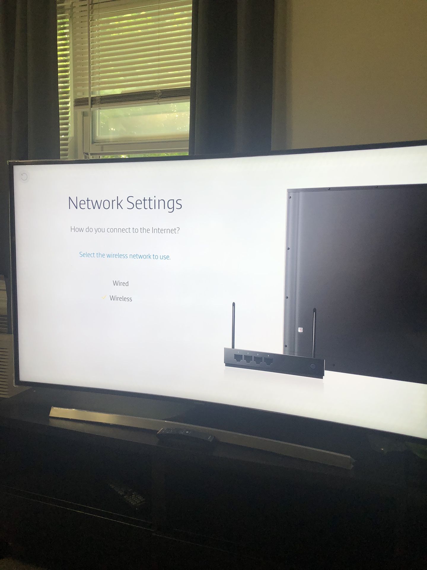 55 in Curved Samsung Tv