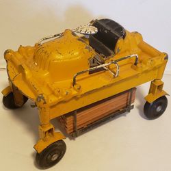 Vintage Cari-Car Cast Iron Toy Lumber Hauler 