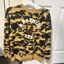 Women’s Bape first Yellow Oversized Sweatshirt