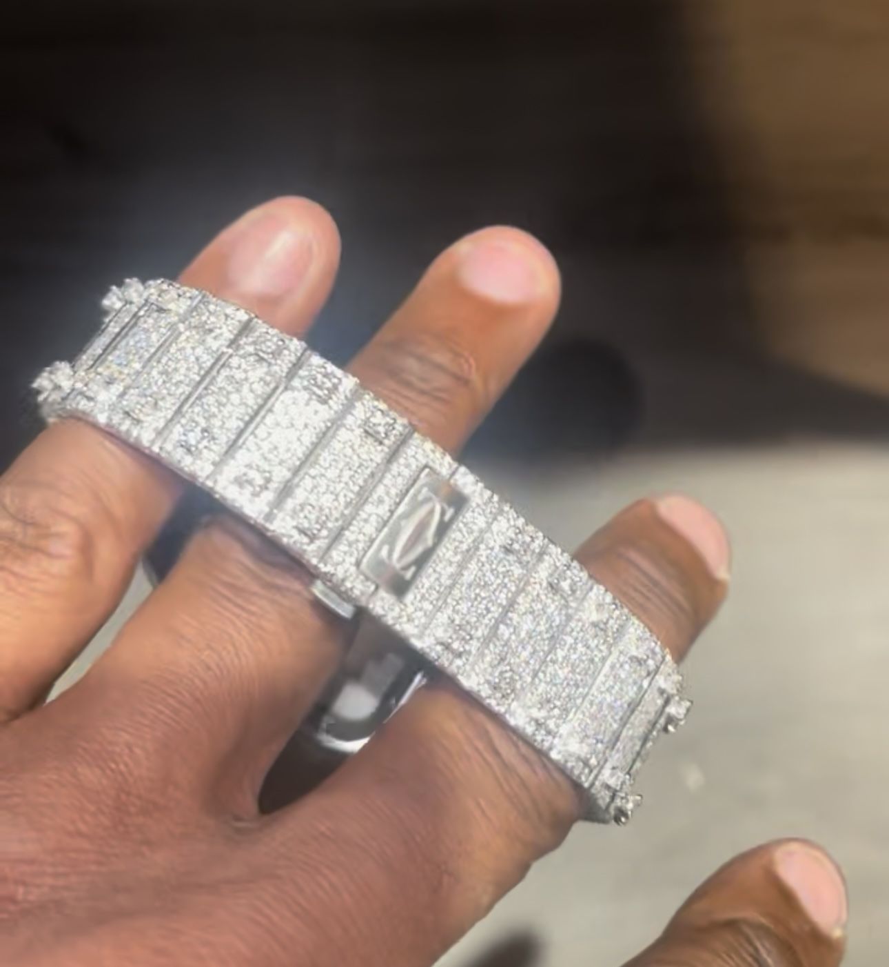 Plain Diamond Cartier Watch