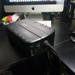 8 outlet APC Battery Backup UPS ES 450V 260W surge protector