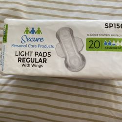 Ladies pads With Wings 10 packs for $30