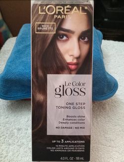 NEW L'Oreal Paris Le Color Gloss One Step In-Shower Toning Gloss - Rich Brunette
