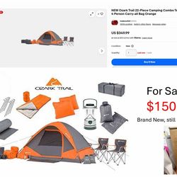 Ozark Trail 22-Piece Camping Tent Combo 22-piece full camping set (everything you need in one purchase)