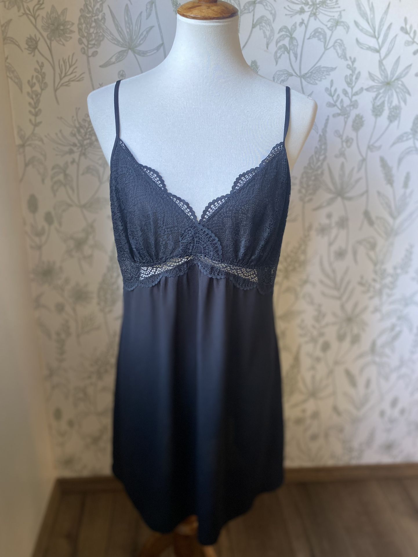 I.N.C Black XL Nightie Nightgown Black Lace 