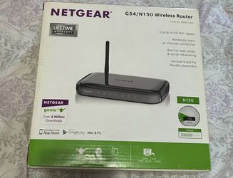 Netgear G54/N150 Wireless Router 150 Mbps 4 Port WNR1000 New