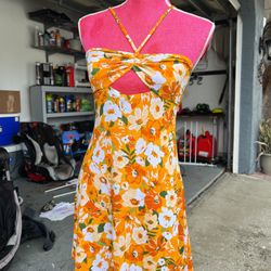 Girls Floral Dress Size Small