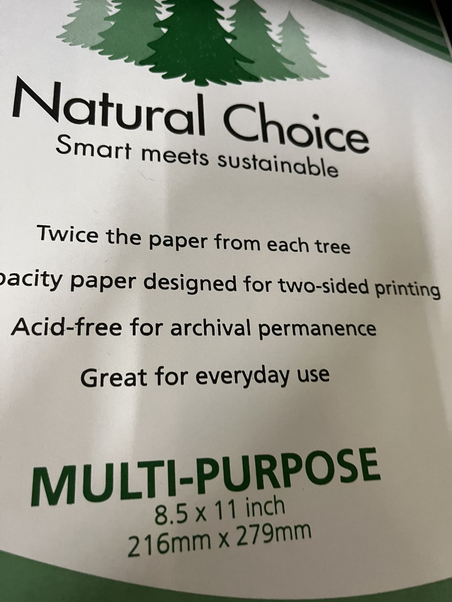 11.5. X.  8 White Copy Paper 