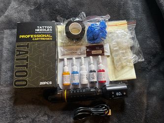Professional Tattoo Starter Kit with Machine