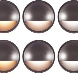 Pack Of 6 CLOUDY BAY Low Voltage 3 Watt LED House / Deck Lights Black 12-24Volt