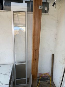 Sliding door doggy door