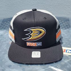 Anaheim Ducks Hockey Flat Brim Baseball Hat