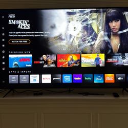 65” Vizio tv With Remote And Legs And Wall Mount  Like New 
