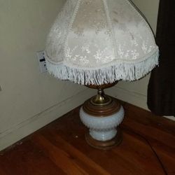 Milk Glass Lamp