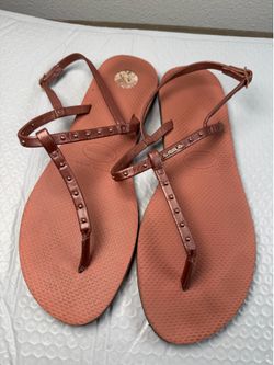 Havaianas Women’s Slim Studded Ankle Strap Sandals Rose Gold Pink EU 43/44 US 11/12