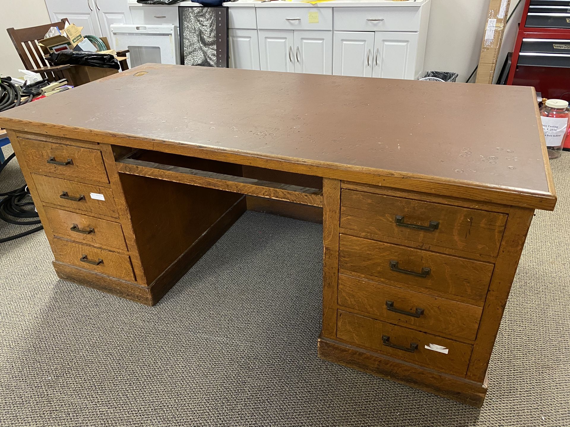 FREE: Big Beautiful Solid Wood Desk