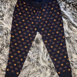 Champion Men’s Reverse Weave Blue And Orange Joggers XXL 