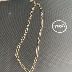 Paper clip chain necklace