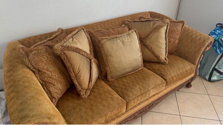 Traditional old world sofa