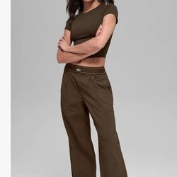 Alo Trousers Dress Pants Brown 