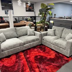 2PC Gray Sofa & Loveseat 💥SPECIAL💥