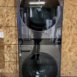 🍂LG ELECTRIC SET WASHER AND DRYER STACKABLE🍂🆓️FREE DELIVERY🆓️✔️STAINLESS STEEL✔️