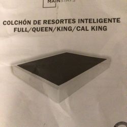 Full  Metan Bed Fame Whit Mattress 