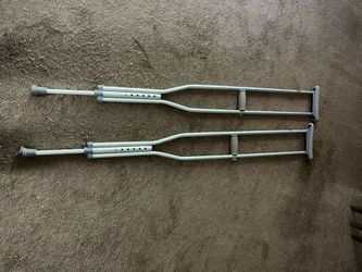 Crutches for tall person