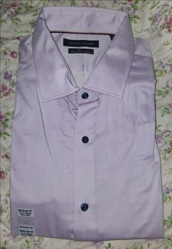 Tommy Hilfiger "TH Flex" Regular Fit Stretch Dress Shirt