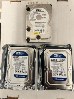 (3) - Western Digital - Caviar Blue - (320 - GB  SATA Internal Hard Drives - (New)