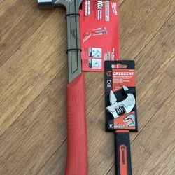 Tools Milwaukee Hammer And Crescent Wrench 