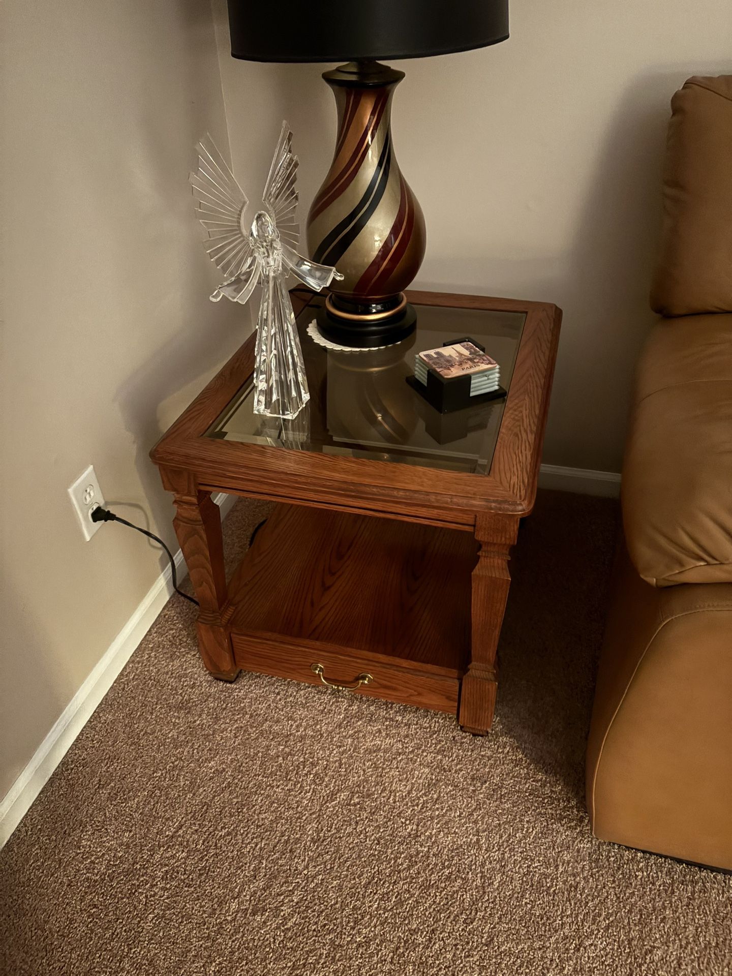 Wooden end tables…..2 Different ones…Best offer!!