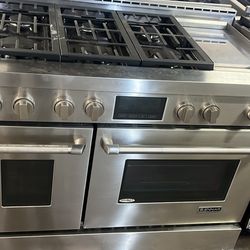 JENN AIR 48”WIDE ALL GAS RANGE STOVE STAINLESS STEEL 
