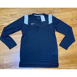 Nike Dri-Fit Team Player Sideline Long Sleeve Top Shirt Black & White Sz S New! 