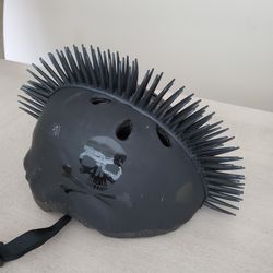Kids Black Helmet With Spikes