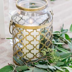 Gold Brass vases