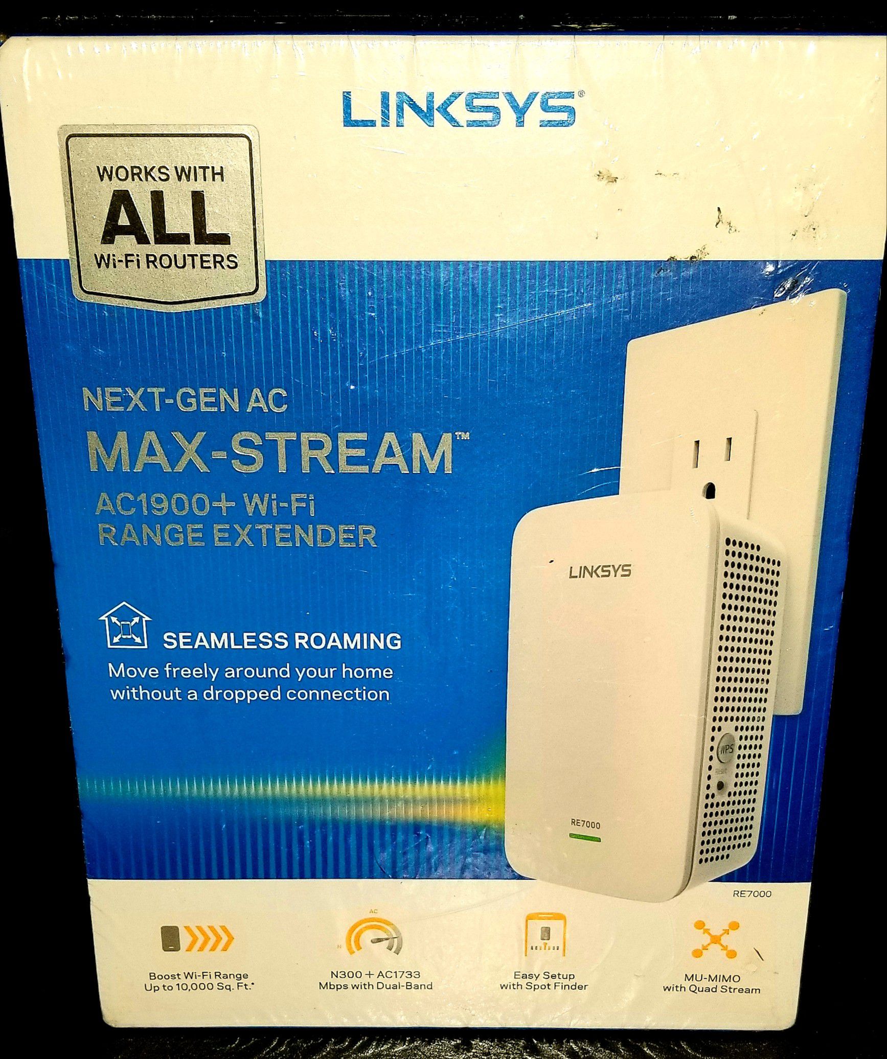 Brand new linskys wifi range extender