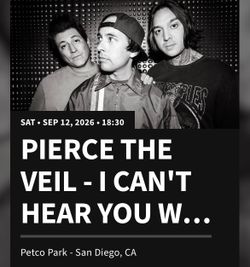 Pierce The Veil Tickets 9/12/2026