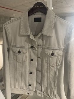 YSL Light Grey Jean Jacket - Size M