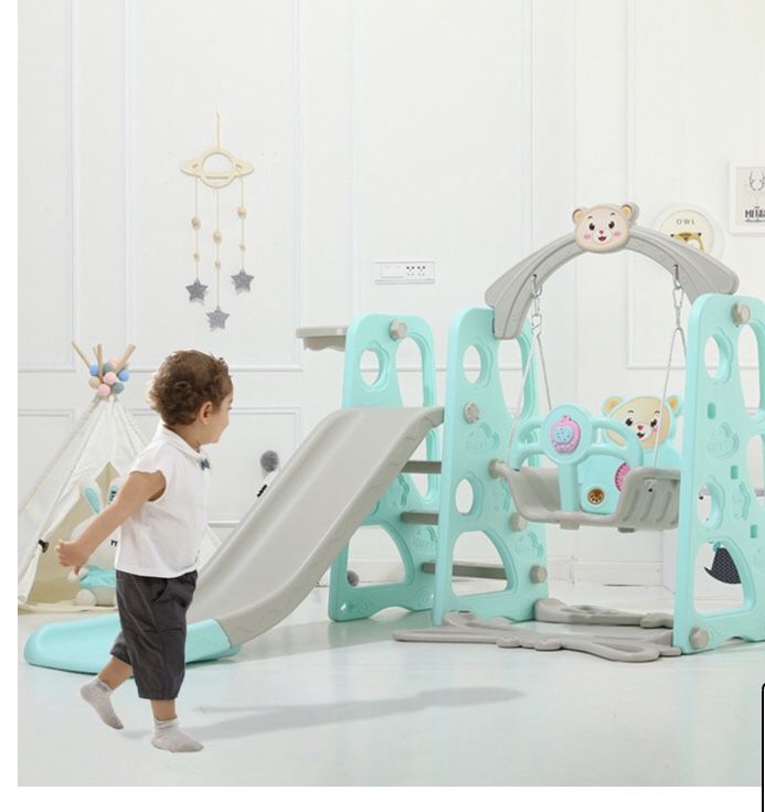Slide and Swing Set for Toddlers