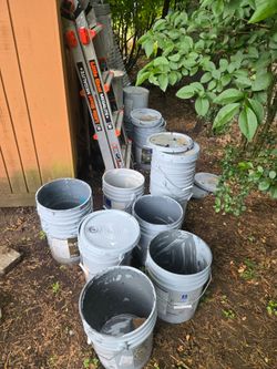 5 gallons empty buckets