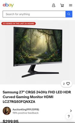 Samsung 27 Inch Curved 240hrtz Offers Accepted