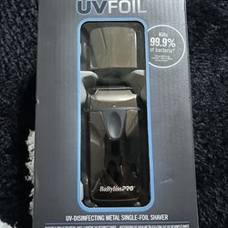 BaBylissPRO® UVFOIL Matte Black UV Single-Foil Shaver
