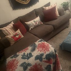 Dark Gray Sectional Reversible, Chaise Lounge